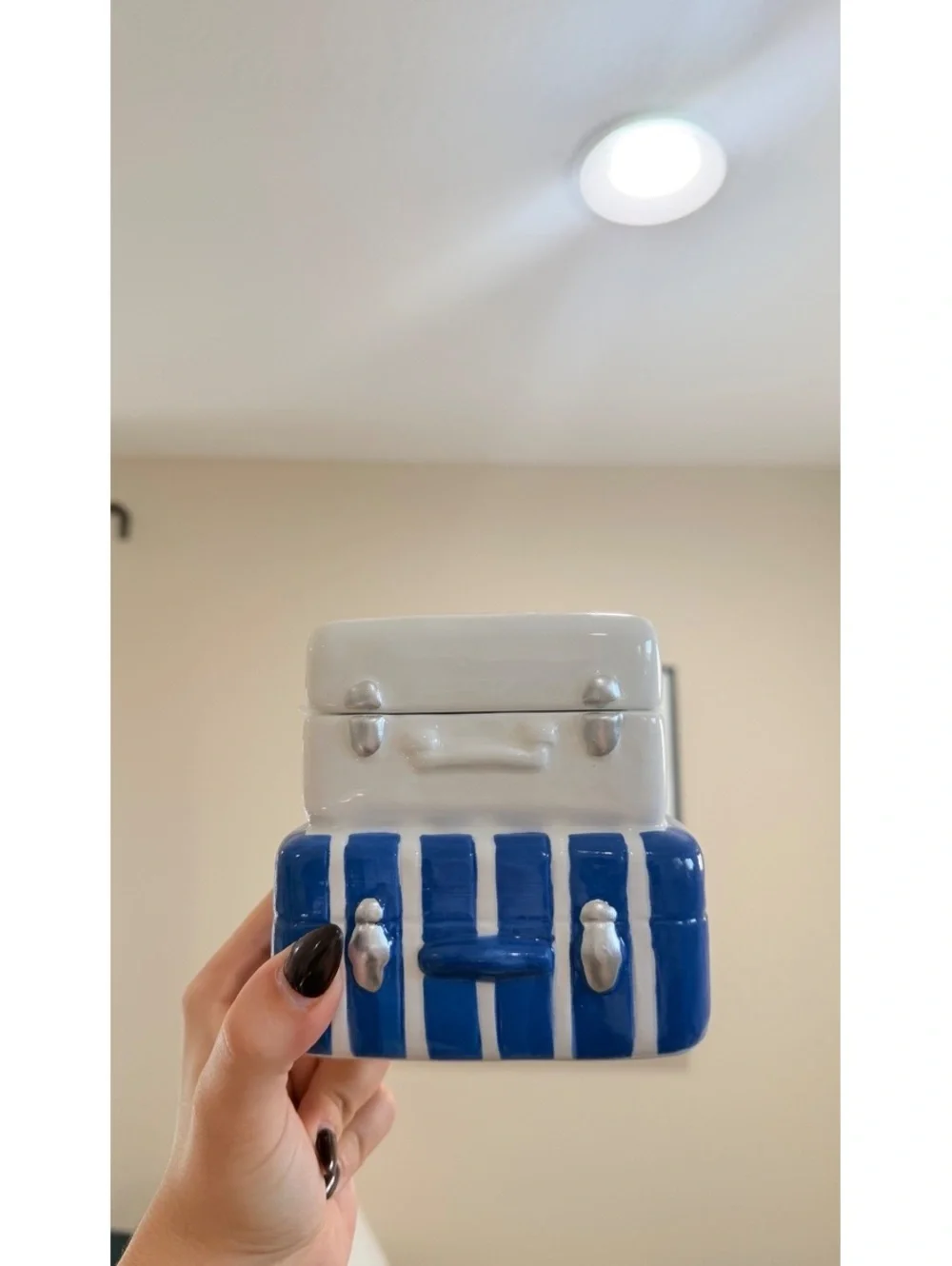 NWT Lemon Luggage Ceramic Box